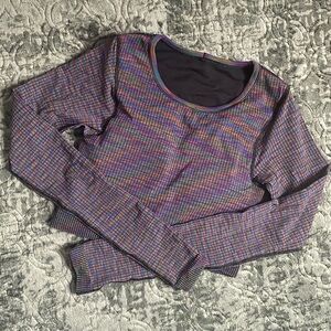 Lululemon Ebb to Street Crop Long Sleeve Top